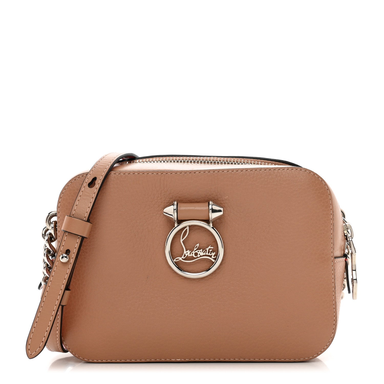 Christian Louboutin Calfskin Mini Rubylou Crossbody Nude 1 of 10