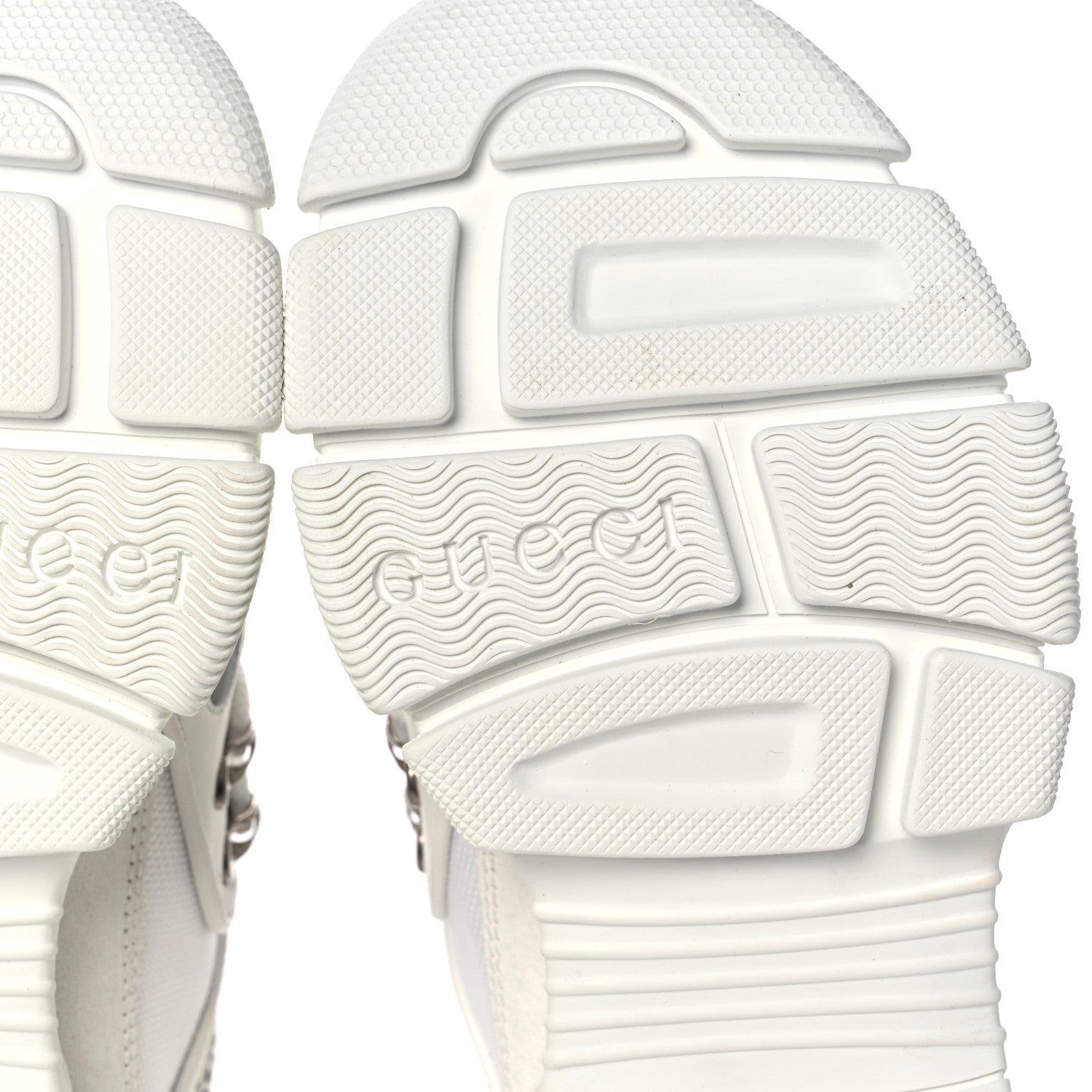 Gucci X SEGA Mesh Calfskin Suede Womens Flashtrek Sneakers 35.5 Great White 6 of 8