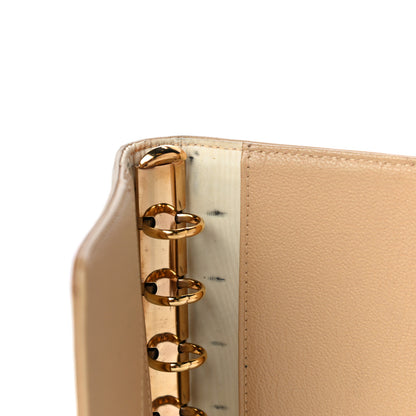 Chanel Goatskin Small Ring Agenda Planner Beige 12 of 22