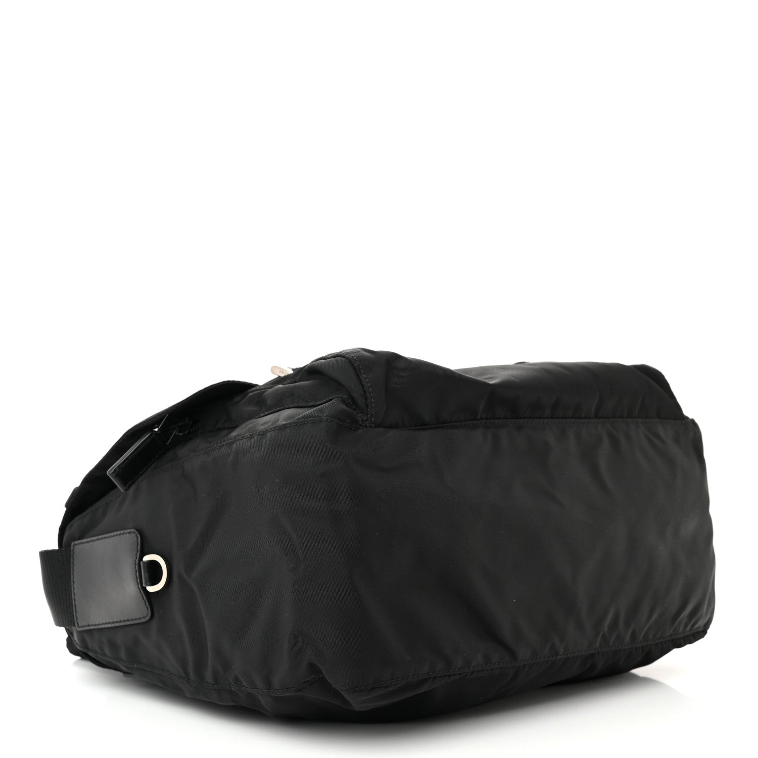 Prada Tessuto Nylon Saffiano Vela Messenger Bag Black 4 of 10