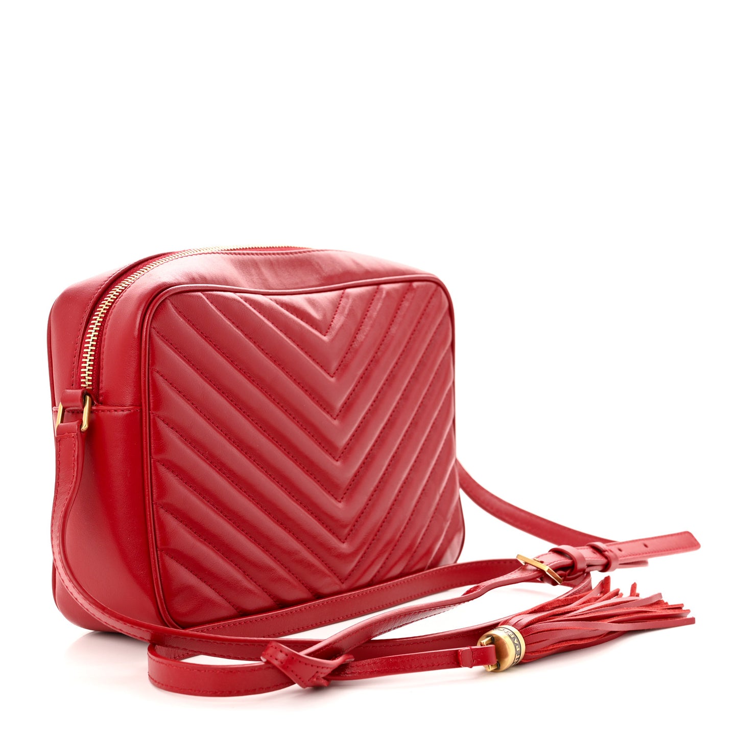 Calfskin Matelasse Monogram Lou Camera Bag Opyum Red