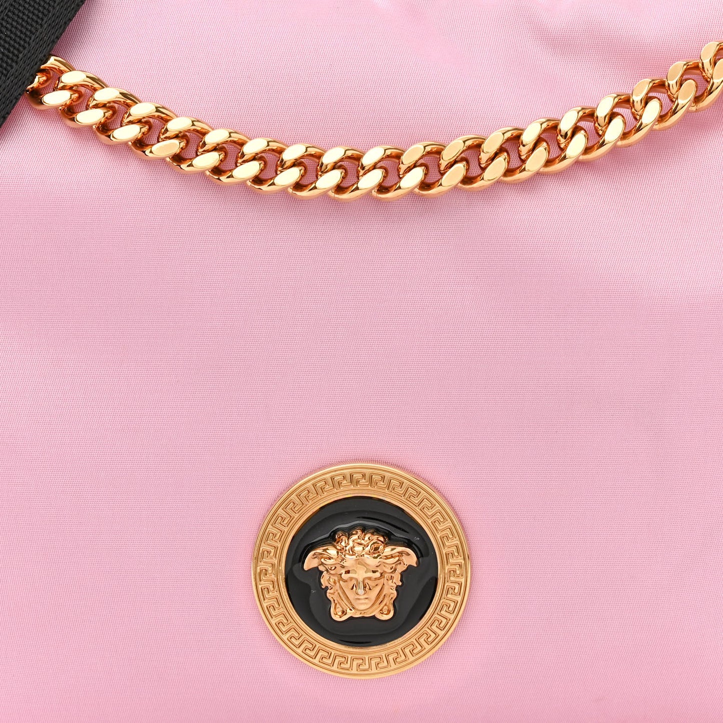 Nylon Tribute Chain Crossbody Shoulder Bag Light Pink