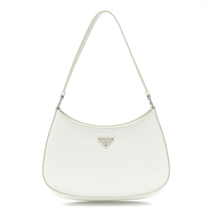 Prada Spazzolato Cleo Shoulder Bag White 1 of 10