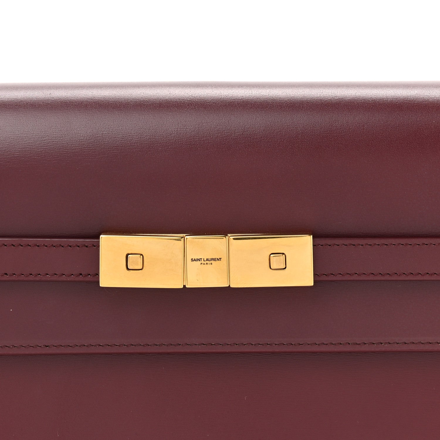 Saint Laurent Smooth Calfskin Manhattan Shoulder Bag Rouge Legion 8 of 13