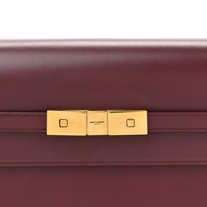 Saint Laurent Smooth Calfskin Manhattan Shoulder Bag Rouge Legion 8 of 13