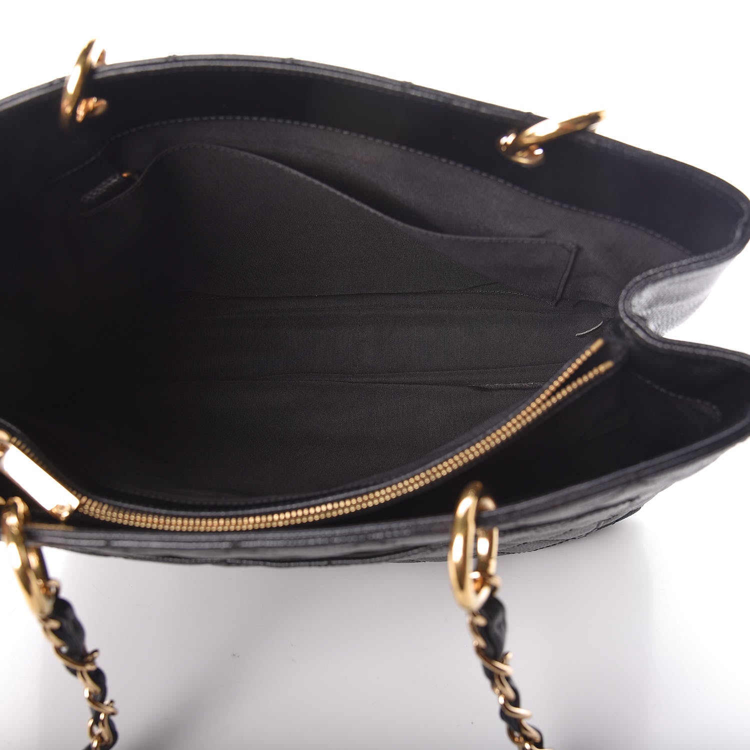 Chanel Caviar Quilted Grand Shopping Tote GST Black 7 of 13