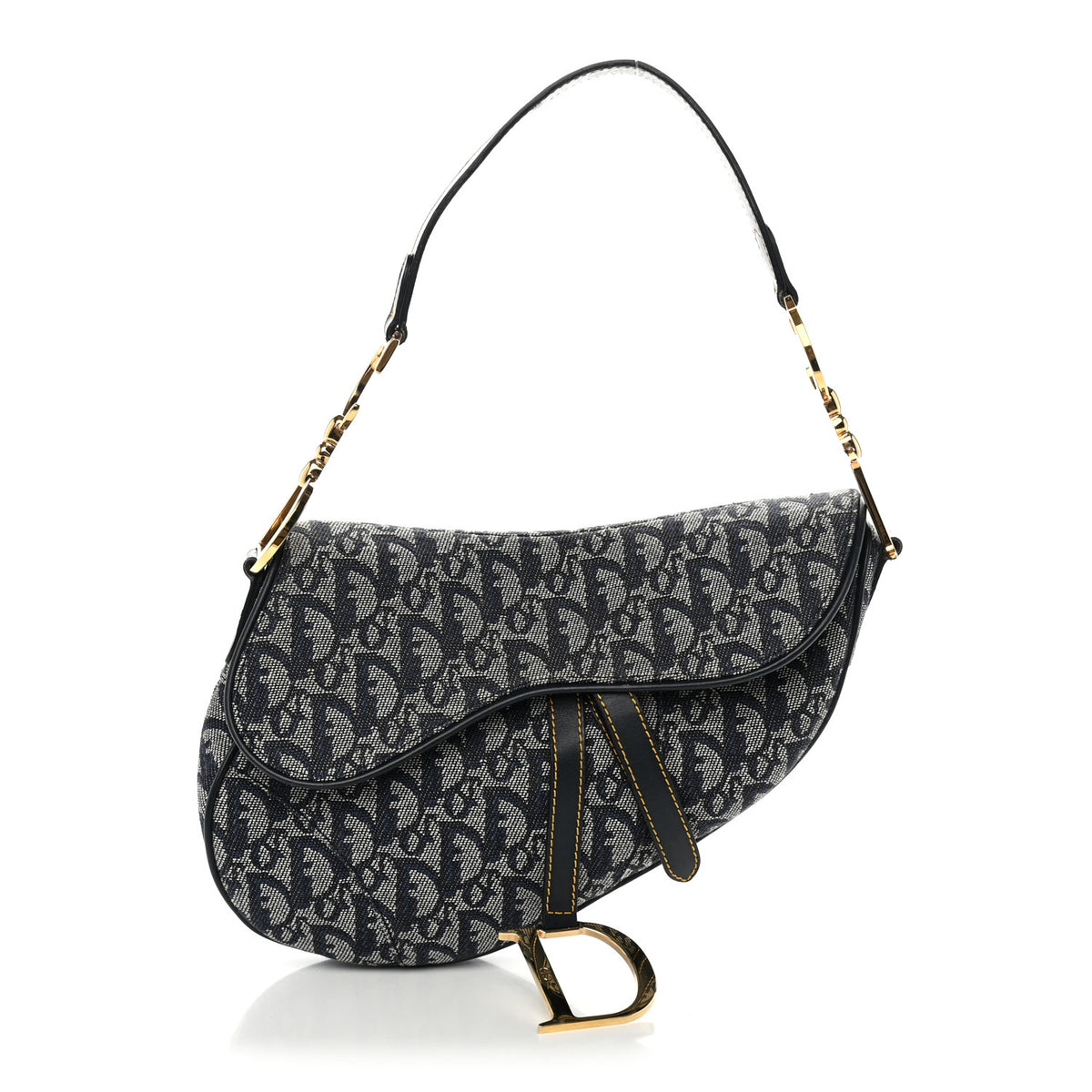 Christian Dior Monogram Saddle Bag Blue 1 of 9