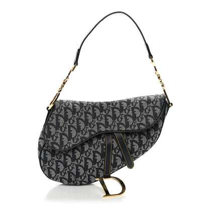 Christian Dior Monogram Saddle Bag Blue 1 of 9