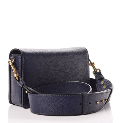 Christian Dior Grained Calfskin Dio(r)evolution Flap Bag Navy Blue 3 of 10