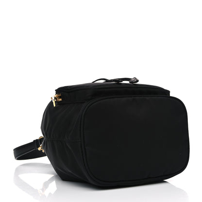 Prada Saffiano Tessuto Nylon Mini Bucket Crossbody Bag Black 3 of 12