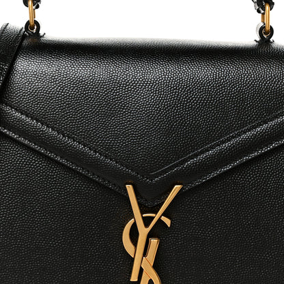 Saint Laurent Grain de Poudre Mini Classic Monogram Cassandra Top Handle Black 9 of 11
