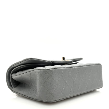 Chanel Caviar Quilted Small Double Flap Grey 4 of 9