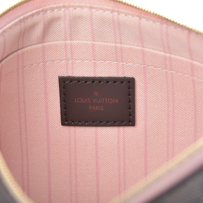 Louis Vuitton Damier Ebene Neverfull MM GM Pochette Rose Ballerine 6 of 14
