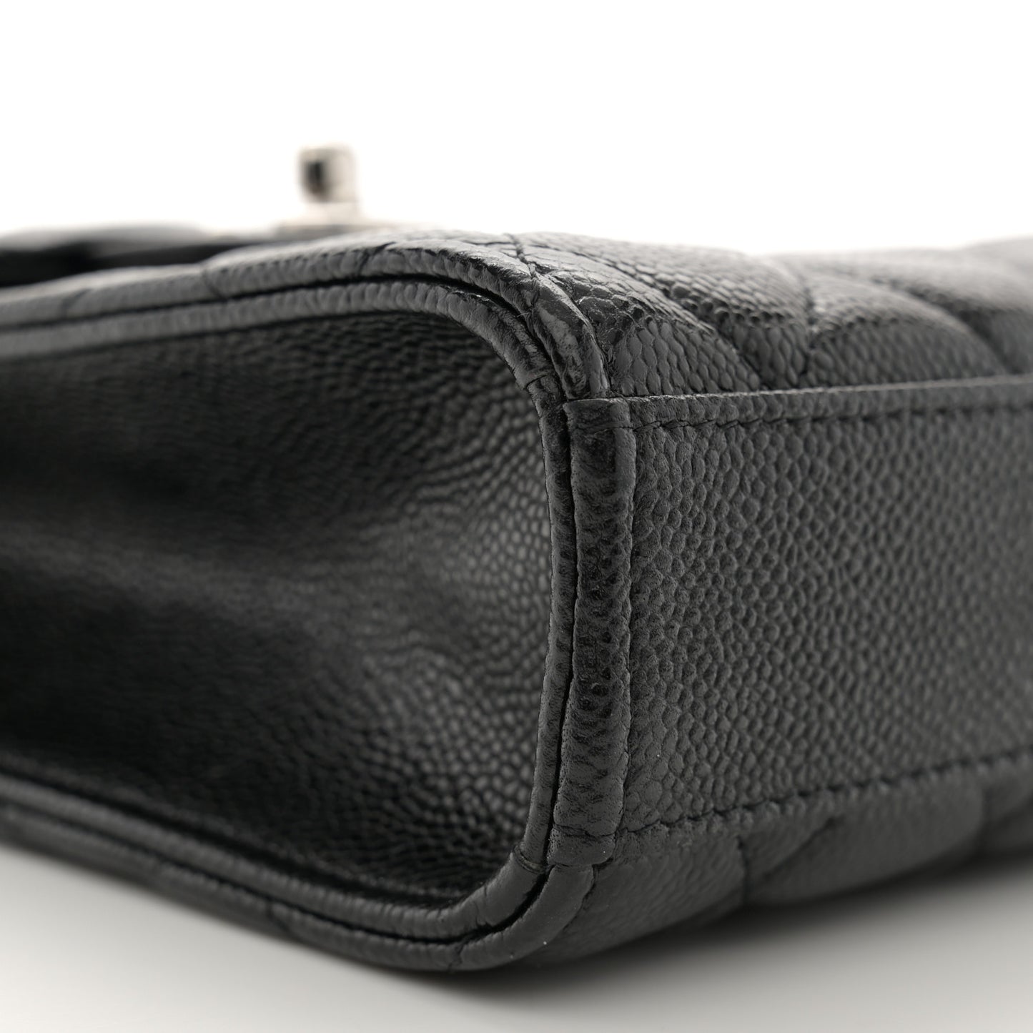 Caviar Quilted Classic Phone Holder Black