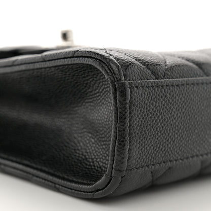 Chanel Caviar Quilted Classic Phone Holder Black 9 of 10