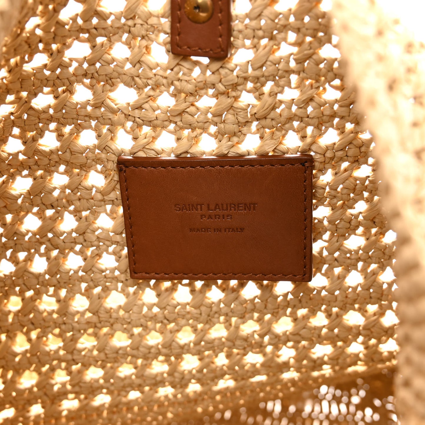 Raffia Monogram Hobo Naturale