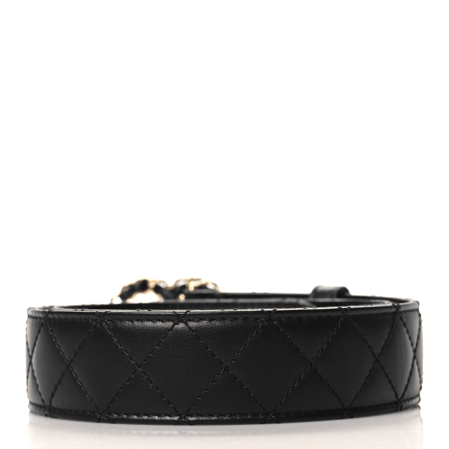 Chanel Calfskin Quilted CC Chain Belt 70 28 Black 2 of 6
