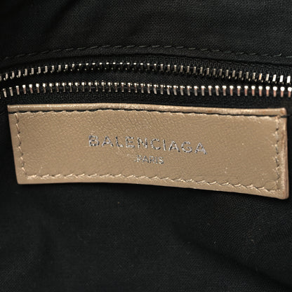 Balenciaga Chevre Silver Metallic Edge Hardware City Beige Dune Argille 7 of 16