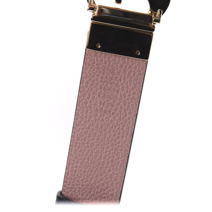 Gucci Calfskin 1973 Reversible Belt 90 36 Black Pink 5 of 6