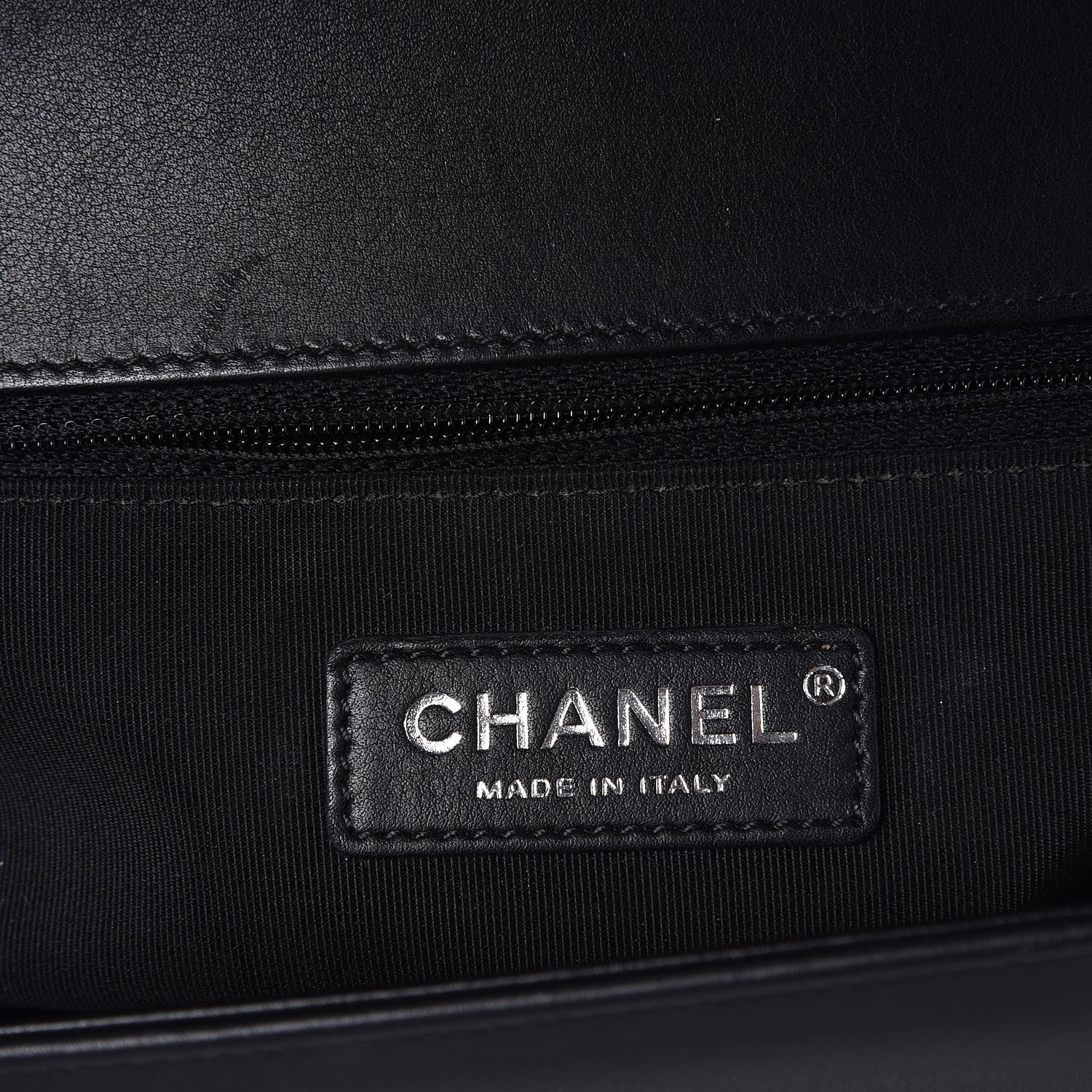 Chanel Calfskin Chevron Quilted New Medium Boy Flap Black 6 of 8