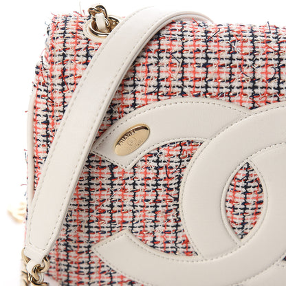 Chanel Tweed Lambskin Timeless Flap White 11 of 12