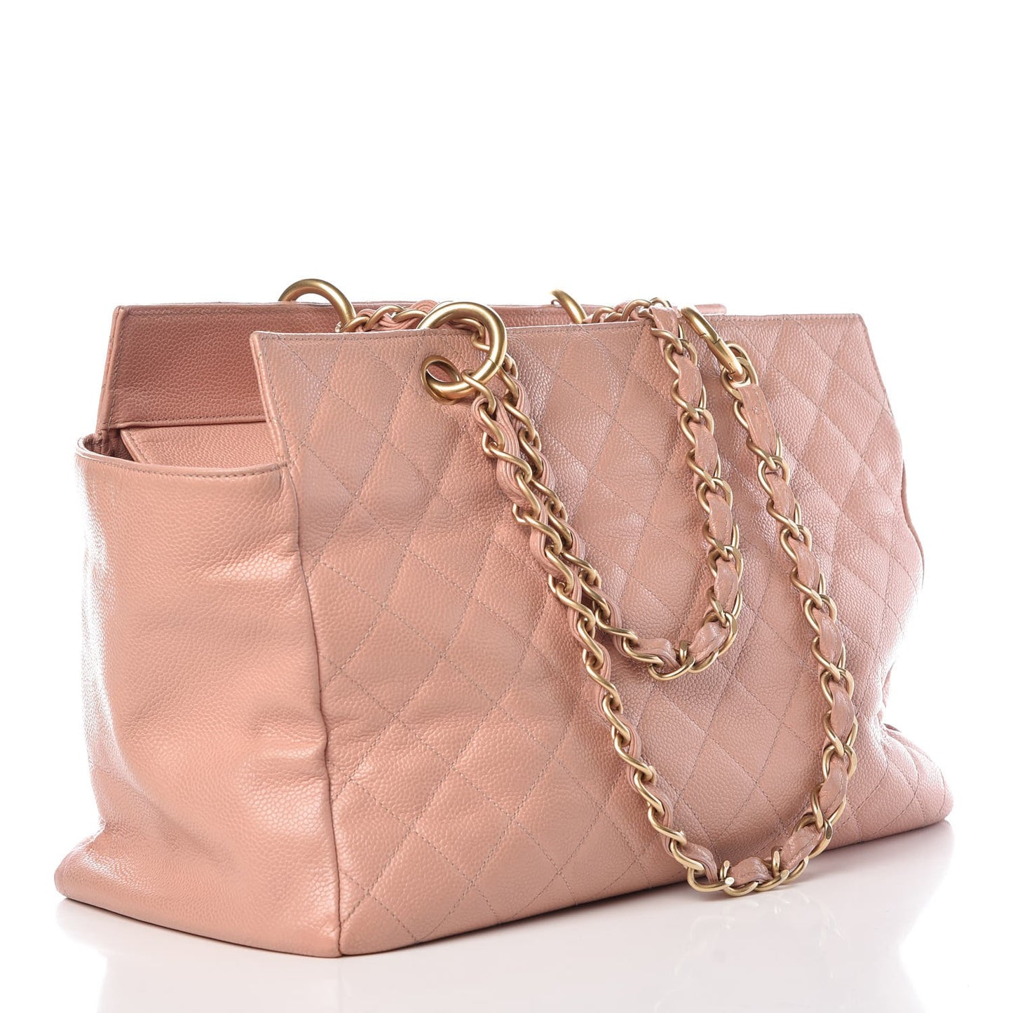 Caviar Quilted Grand Timeless Tote GTT Pink