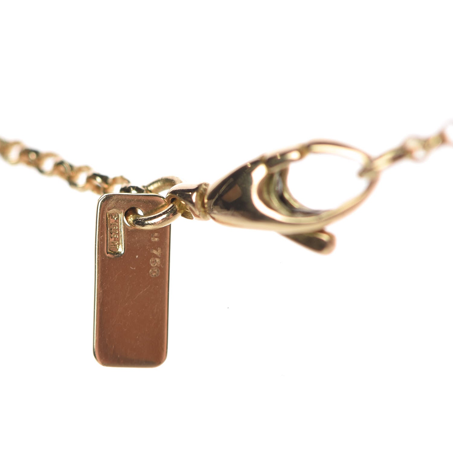 Gucci 18K Yellow Gold Diamantissima Pendant Necklace 5 of 8