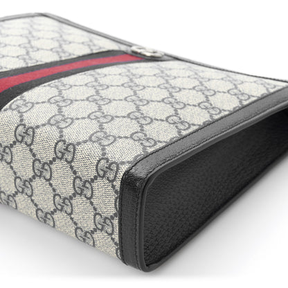 Gucci GG Supreme Monogram Web Ophidia Pouch Beige Blue 10 of 10