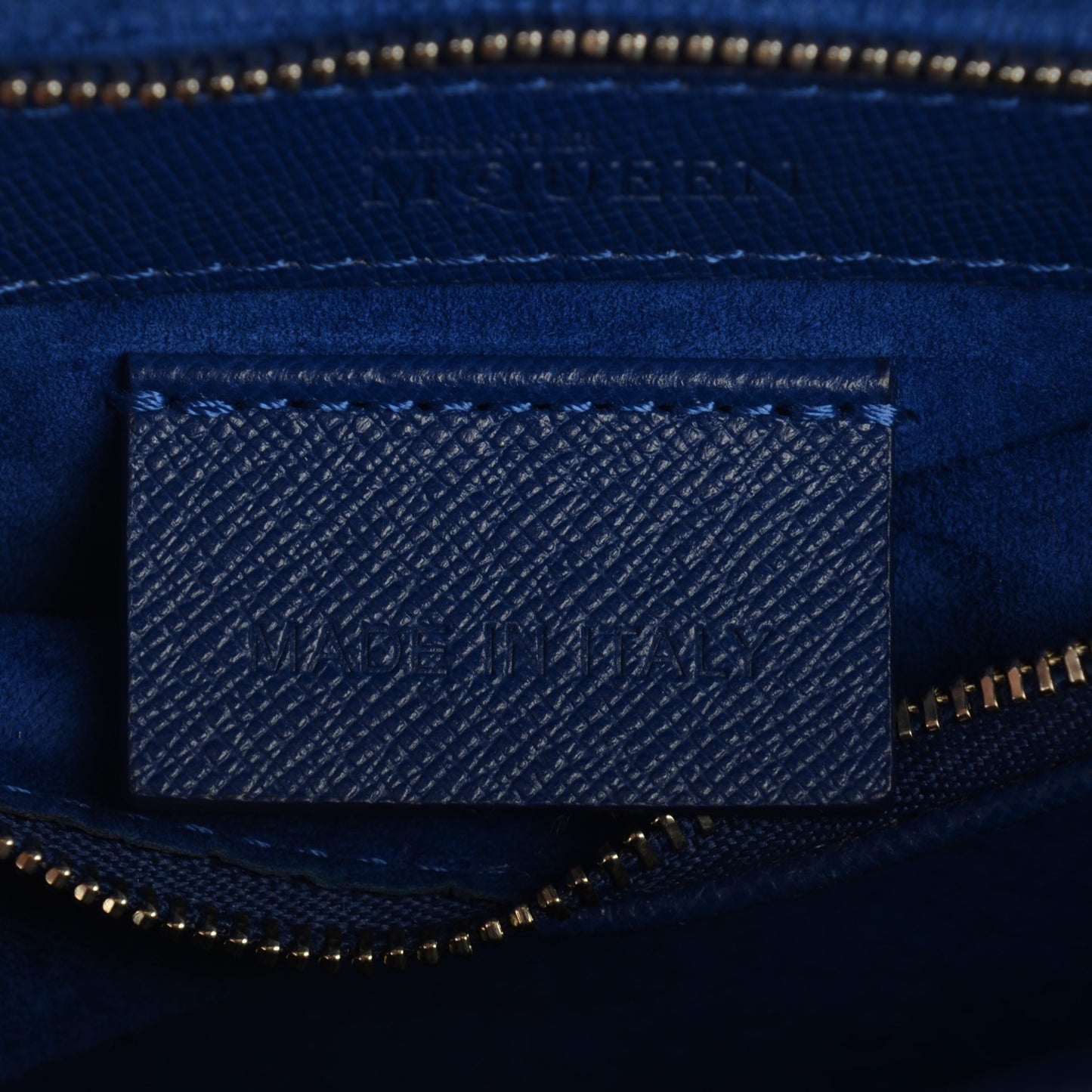 Grain Calfskin Small Heroine Blue