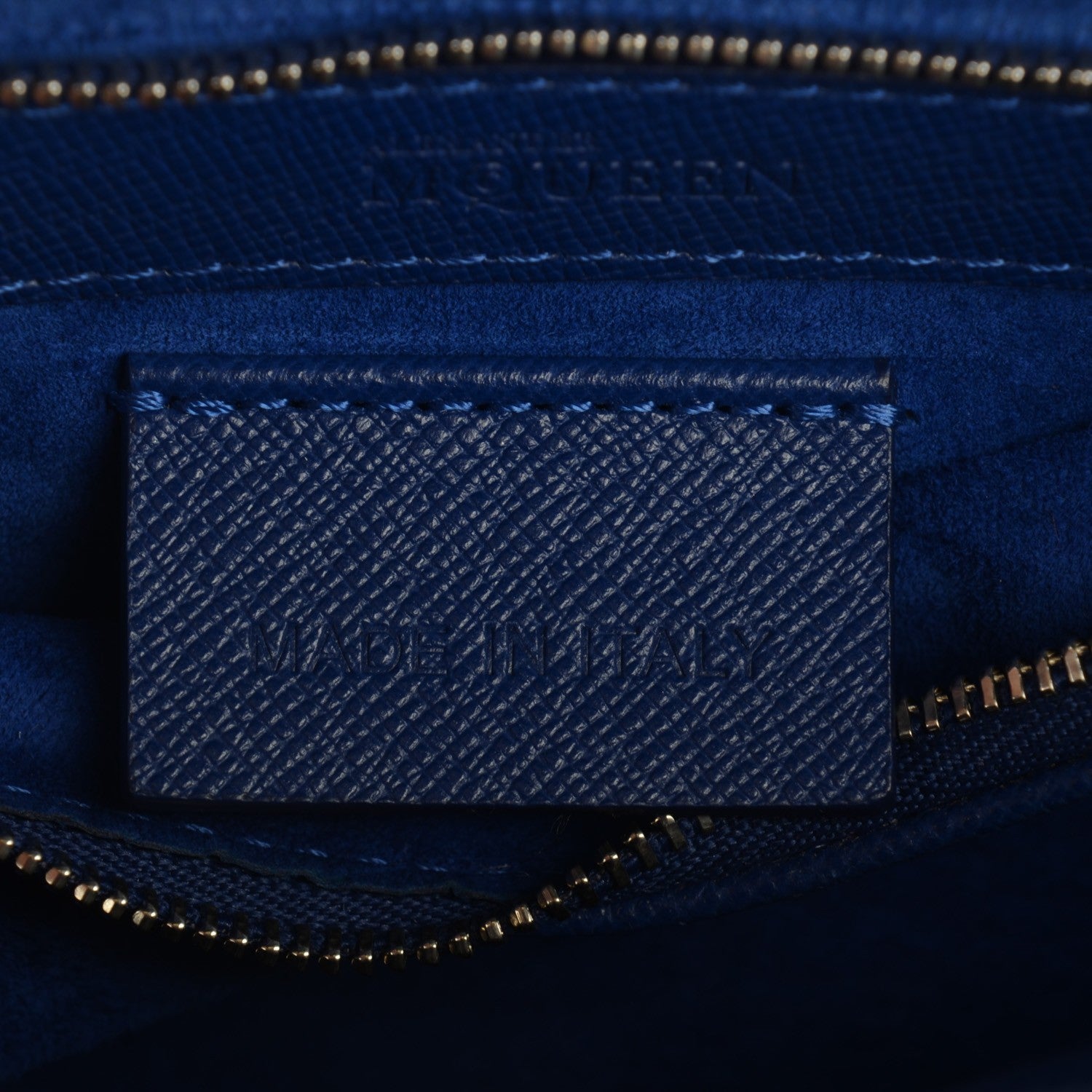 Alexander McQueen Grain Calfskin Small Heroine Blue 8 of 9