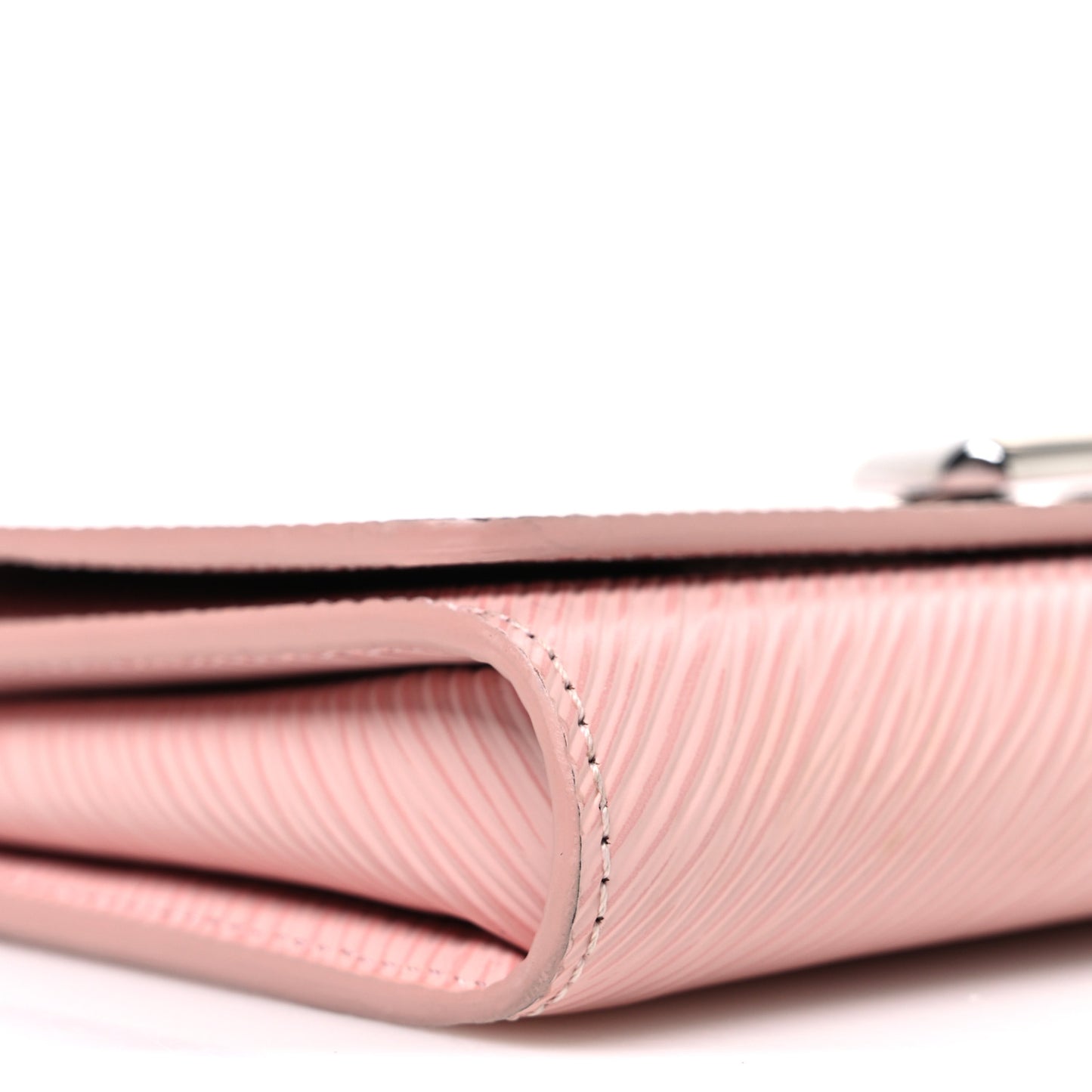 Epi Twist Chain Wallet Rose Ballerine