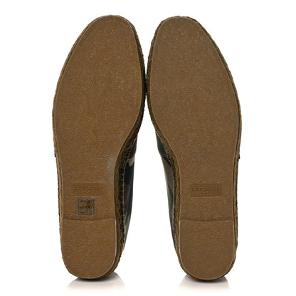 Saint Laurent Canvas Camouflage Espadrilles 41 Kaki Black 5 of 9