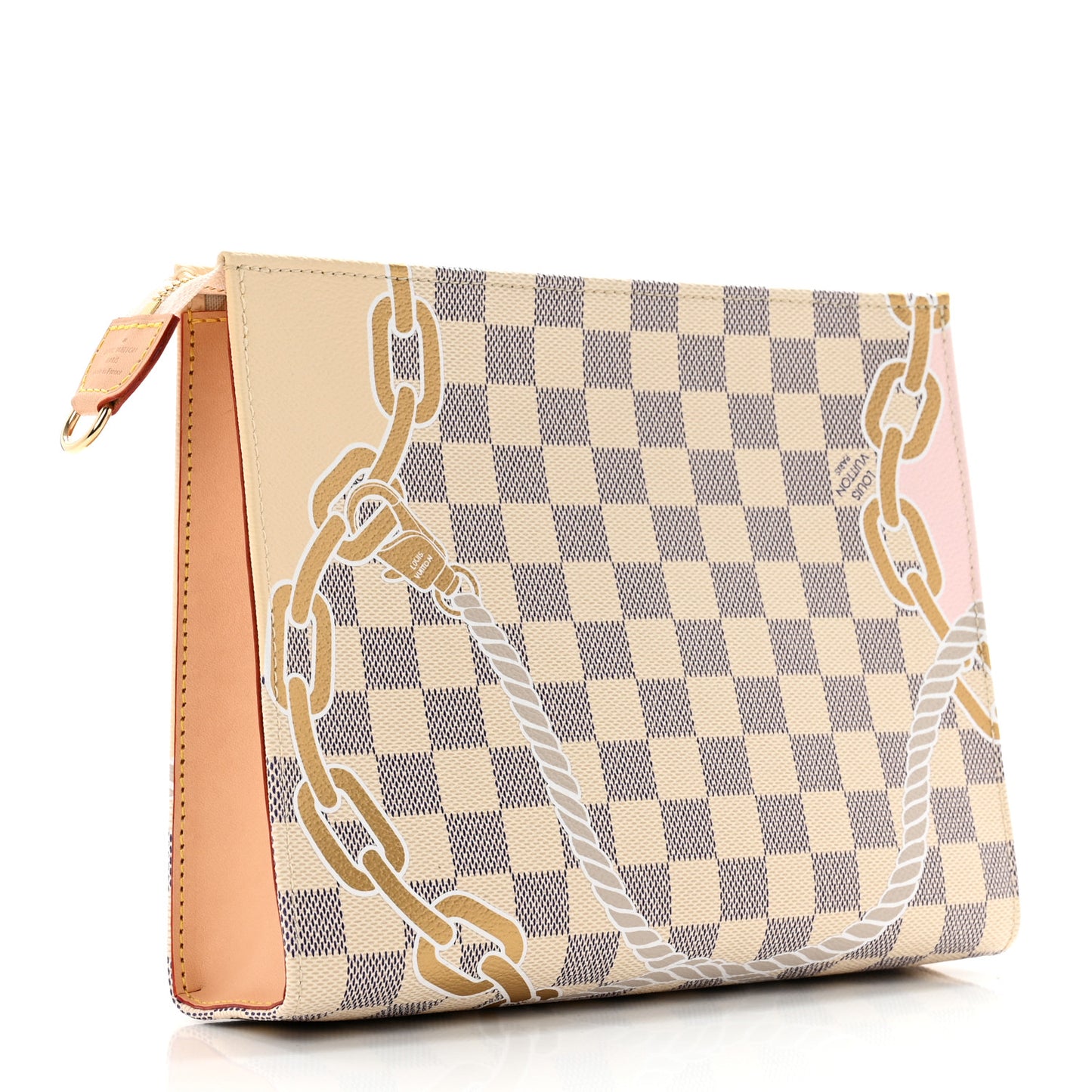 Damier Azur Nautical Toiletry Pouch On Chain