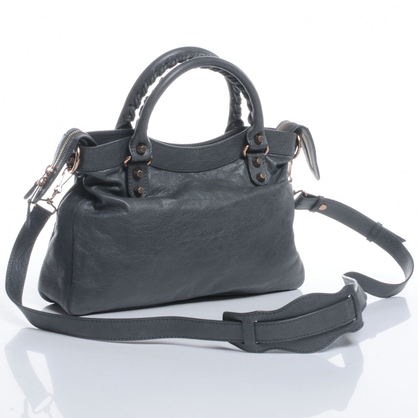 Agneau Giant 12 Rose Gold Hardware Town Gris Tarmac