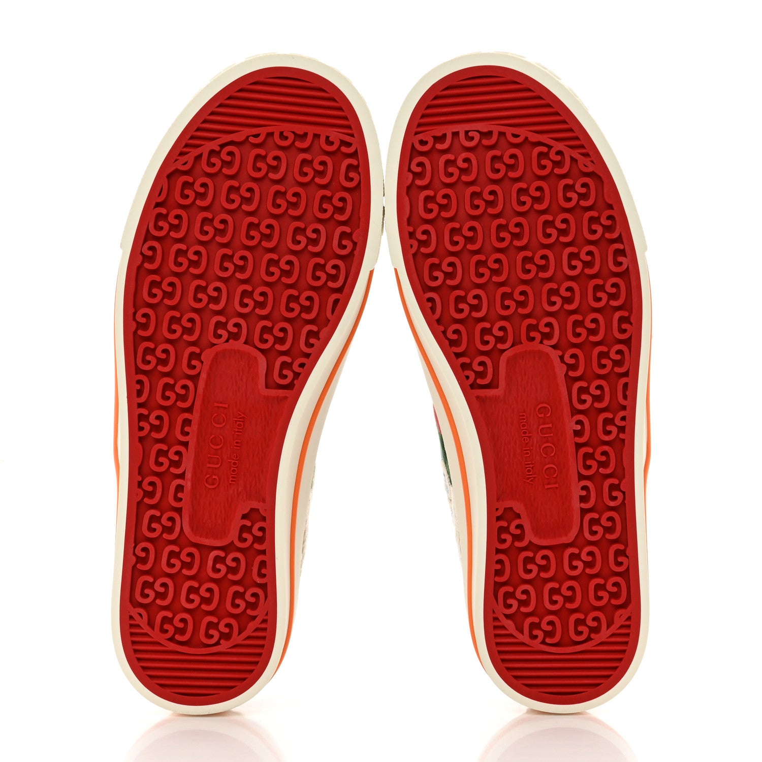 Gucci Cotton GG Monogram Web Womens 1977 Tennis Sneakers 35 Philod Ivory Mystic White 5 of 9