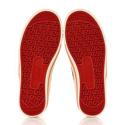 Gucci Cotton GG Monogram Web Womens 1977 Tennis Sneakers 35 Philod Ivory Mystic White 5 of 9