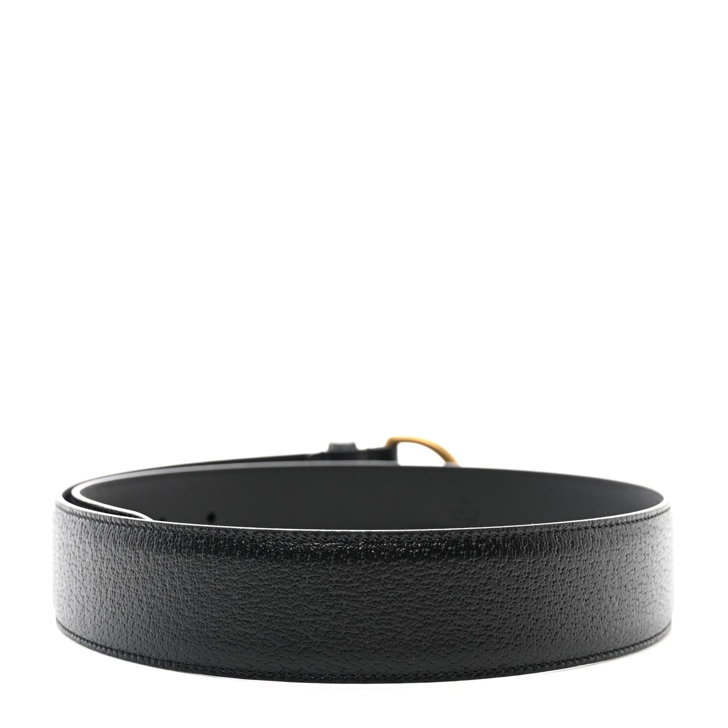 Textured Dollar Calfskin 40mm Belt 80 32 Black