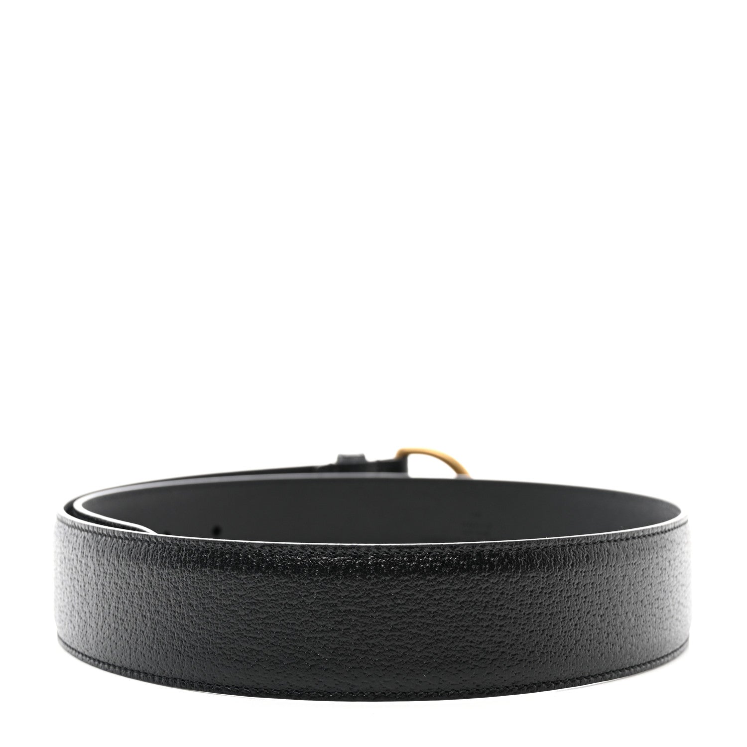 Gucci Textured Dollar Calfskin 40mm Belt 80 32 Black 2 of 6