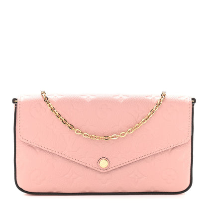 Louis Vuitton Empreinte Pochette Felicie Chain Wallet Rose Poudre 3 of 11