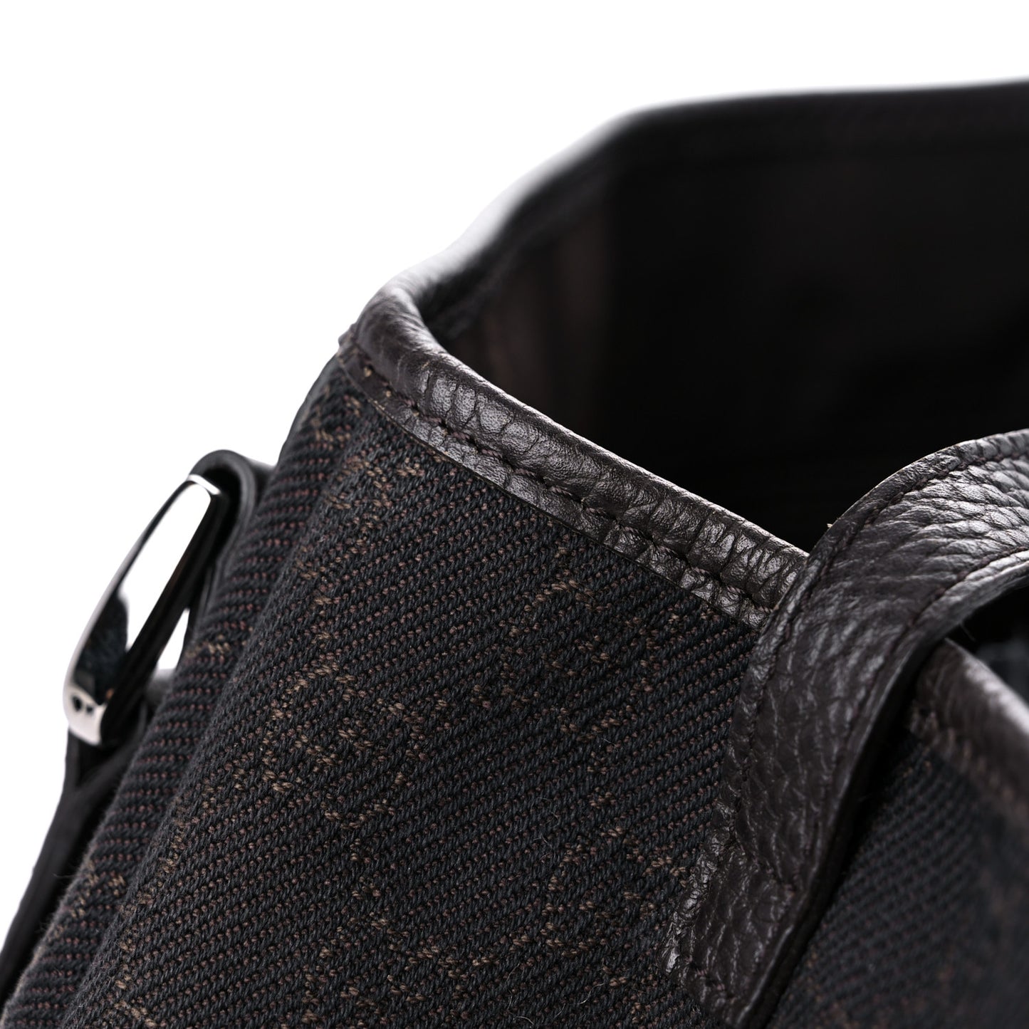 Monogram Medium Abbey Shoulder Bag Chocolate