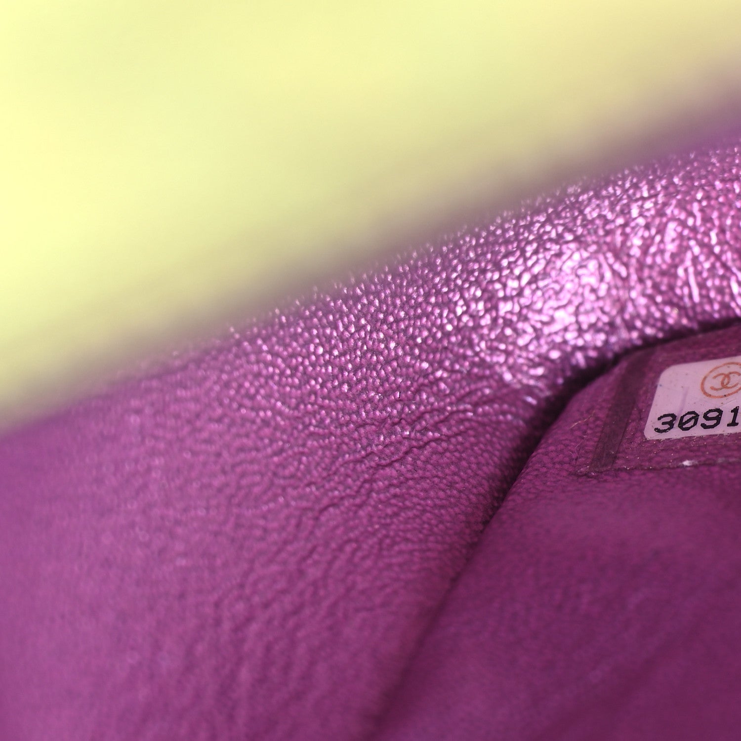 Chanel Iridescent Lambskin Quilted Mini Rectangular Flap Purple 7 of 10