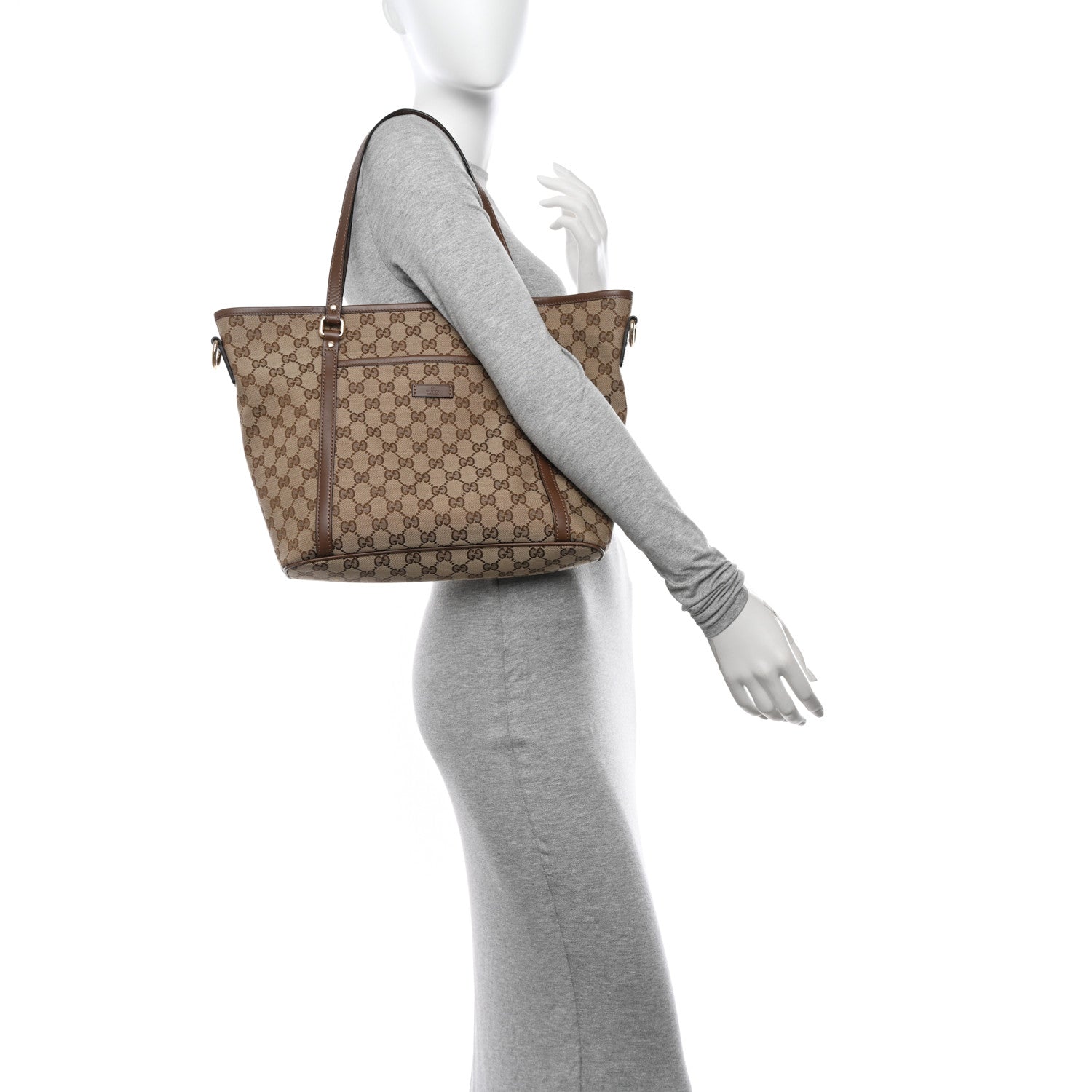 Gucci GG Supreme Monogram Medium Joy Tote Brown 2 of 11