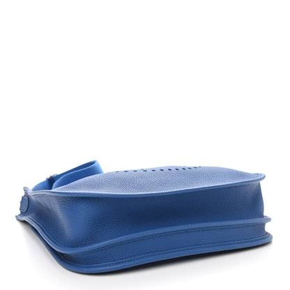 Hermes Taurillon Clemence Evelyne III PM Bleu Zellige 3 of 10