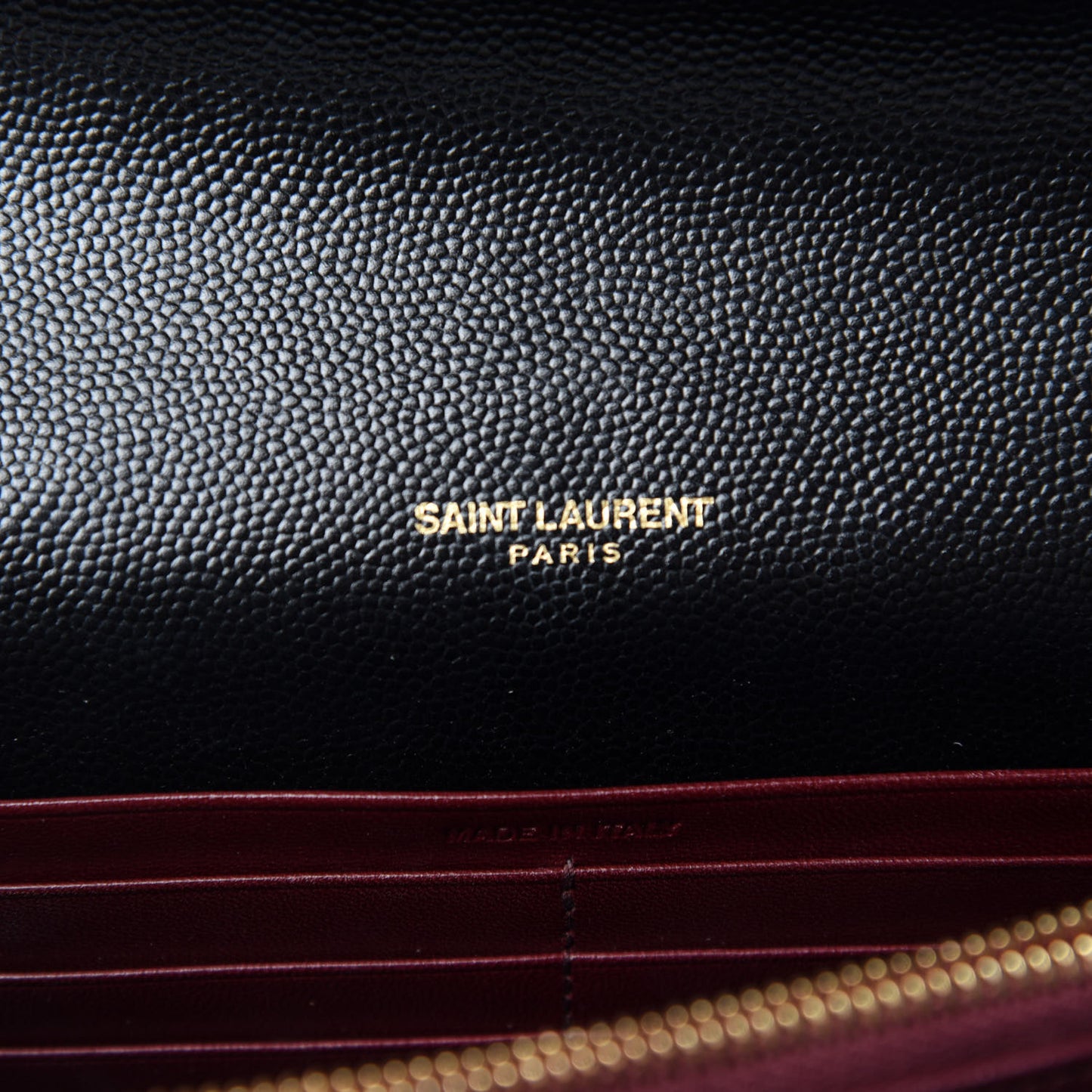 Grain De Poudre Monogram Cassandra Chain Wallet Black Rouge Legion