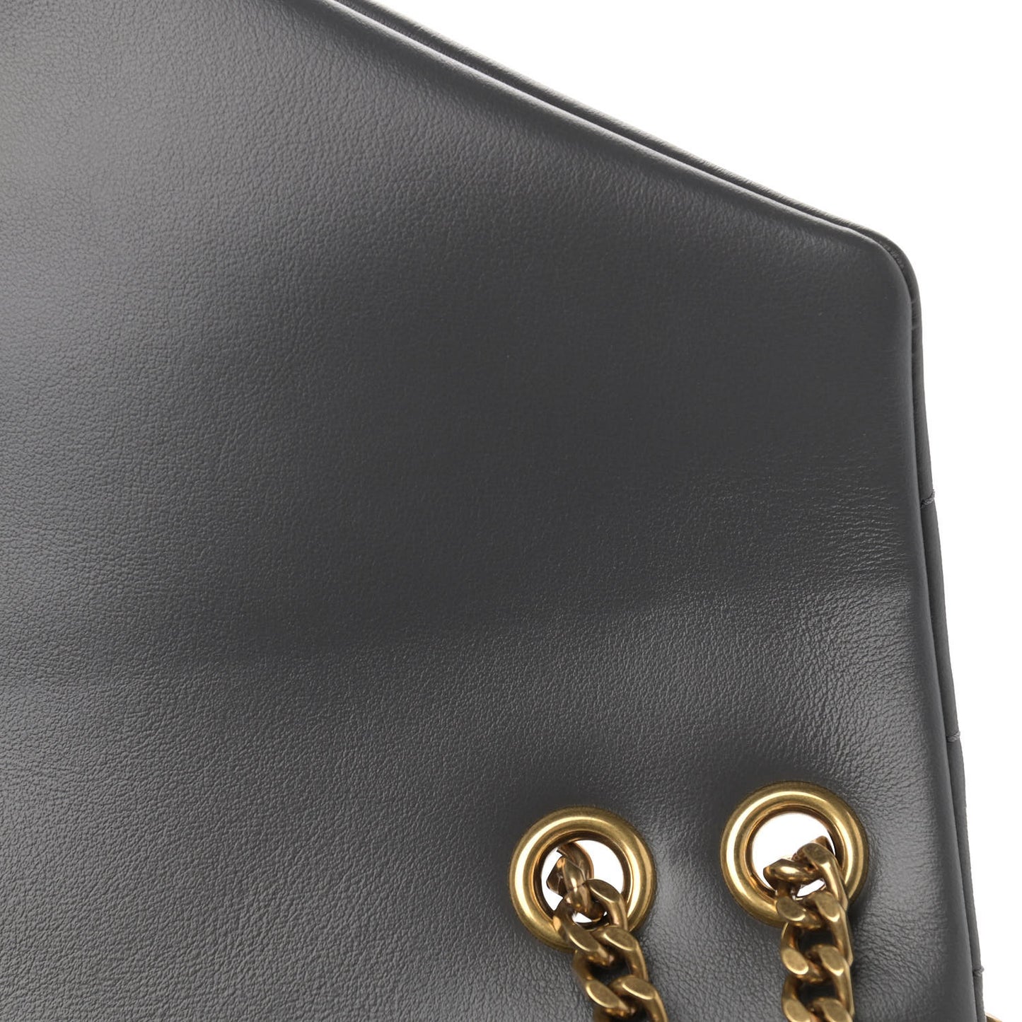 Calfskin Y Quilted Monogram Small Loulou Chain Satchel Storm
