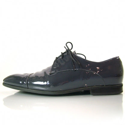 Gucci Patent Oxfords Men Shoes 6 Grey 2 of 9