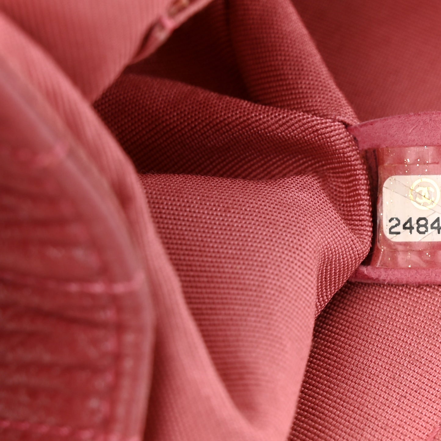 Calfskin Chevron Quilted Statement Flap Pink