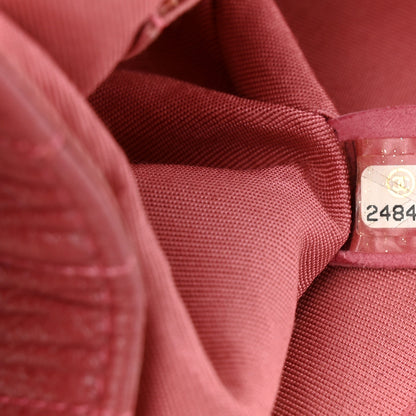 Chanel Calfskin Chevron Quilted Statement Flap Pink 7 of 10