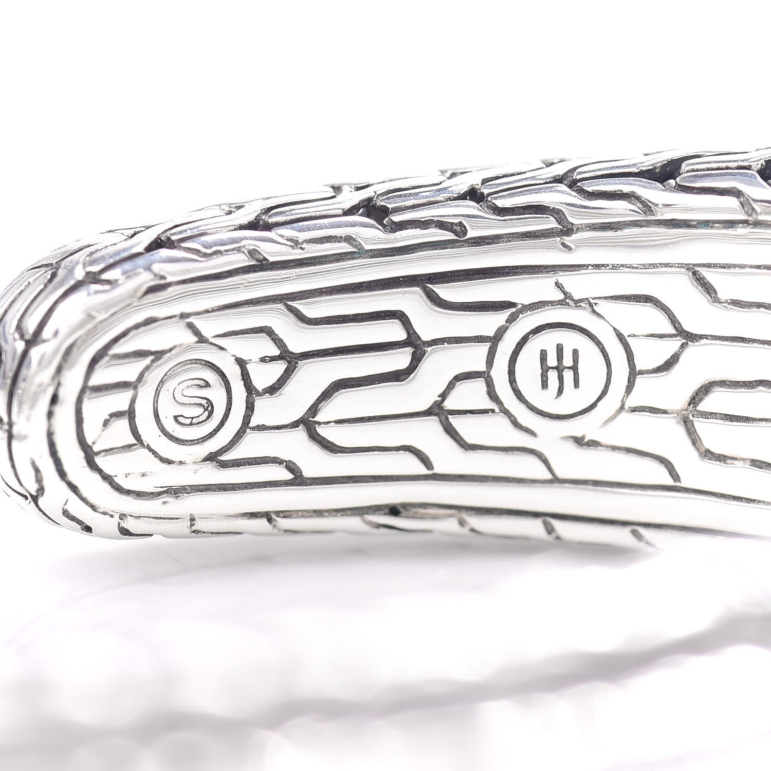 John Hardy Sterling Silver Classic Chain Kick Cuff Bracelet 5 of 5