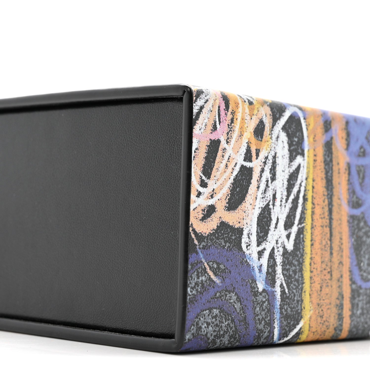 Fendi X NOEL FIELDING Calfskin Painted Vertical Box Black Multicolor 9 of 12